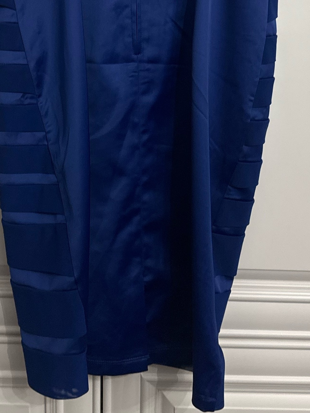 Orsay Royal Blue Strappy Bandage Midi Cocktail Dress Crisscross Panels Size 8-10 - Picture 10 of 13